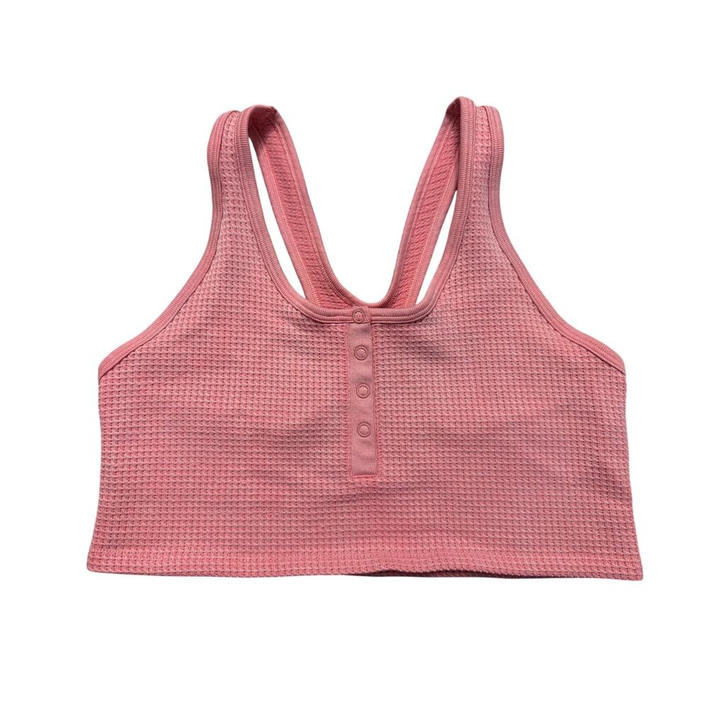 Offline by Aerie Women's Recharge Waffle Knit Pink Lounge Bra Size Medium M